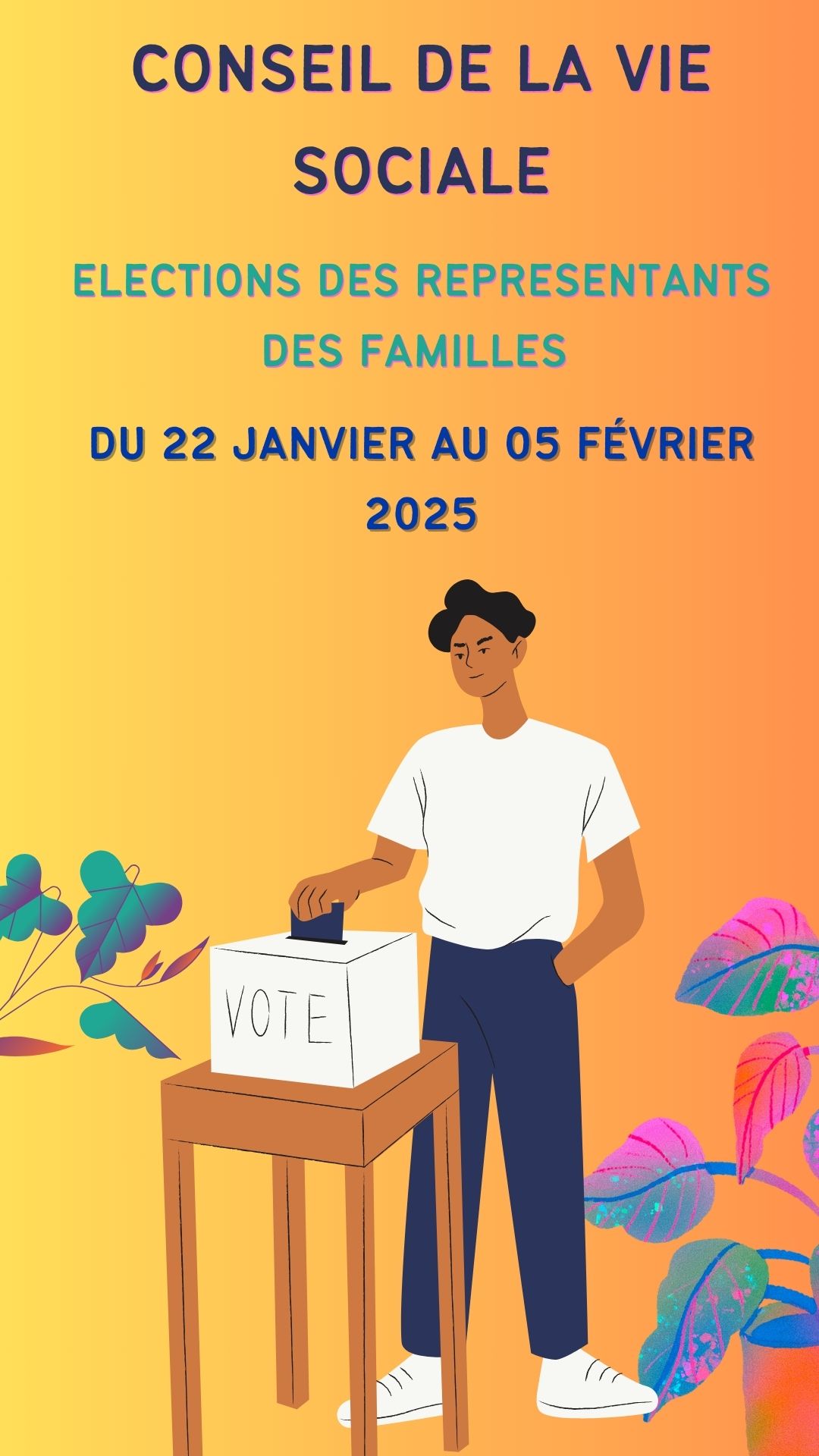 Lire la suite à propos de l’article Élections du Conseil de la Vie Sociale